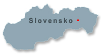 mapa Slovenska - poloha obce Podhradík